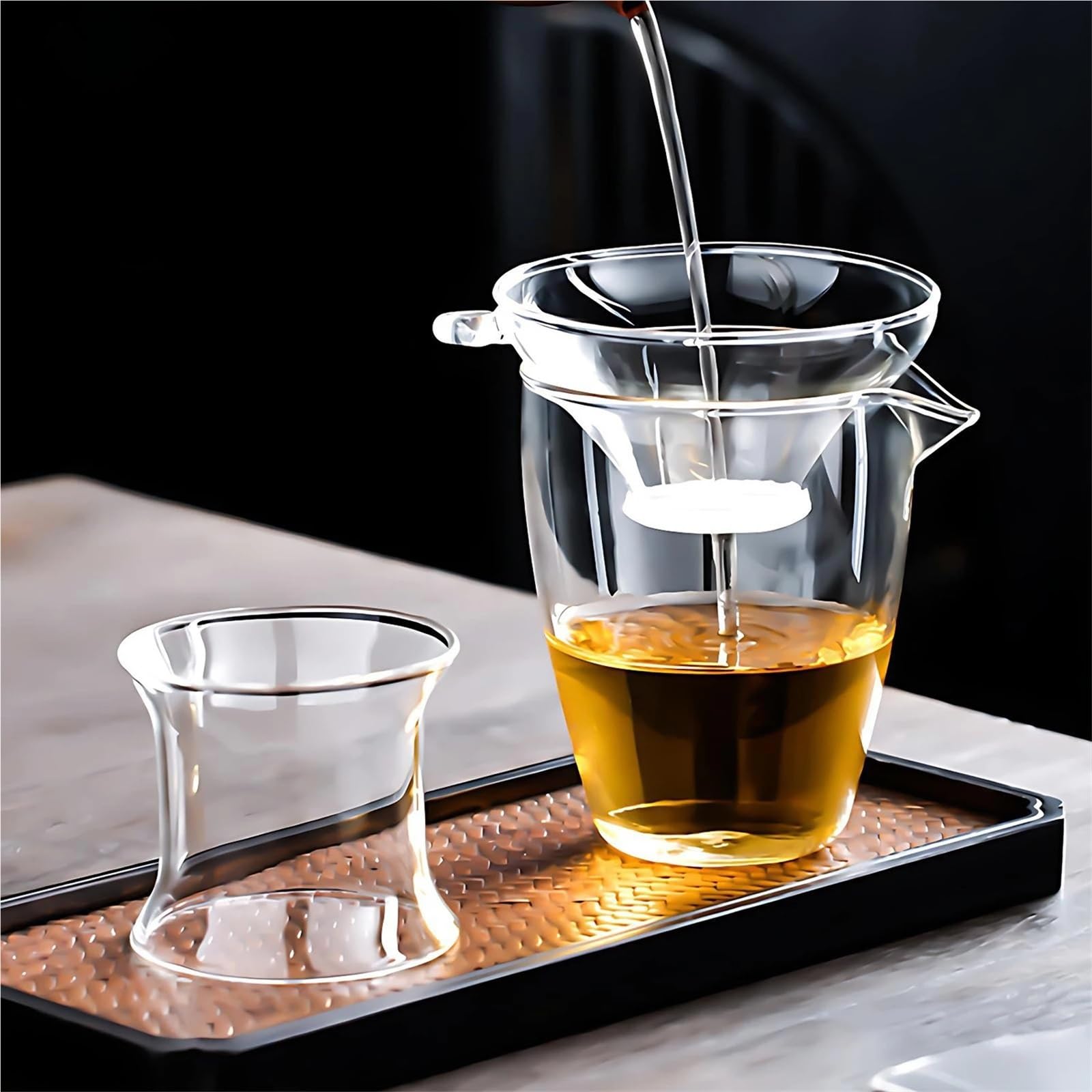 Colador De Té Con Mango Y Soporte Para El Té