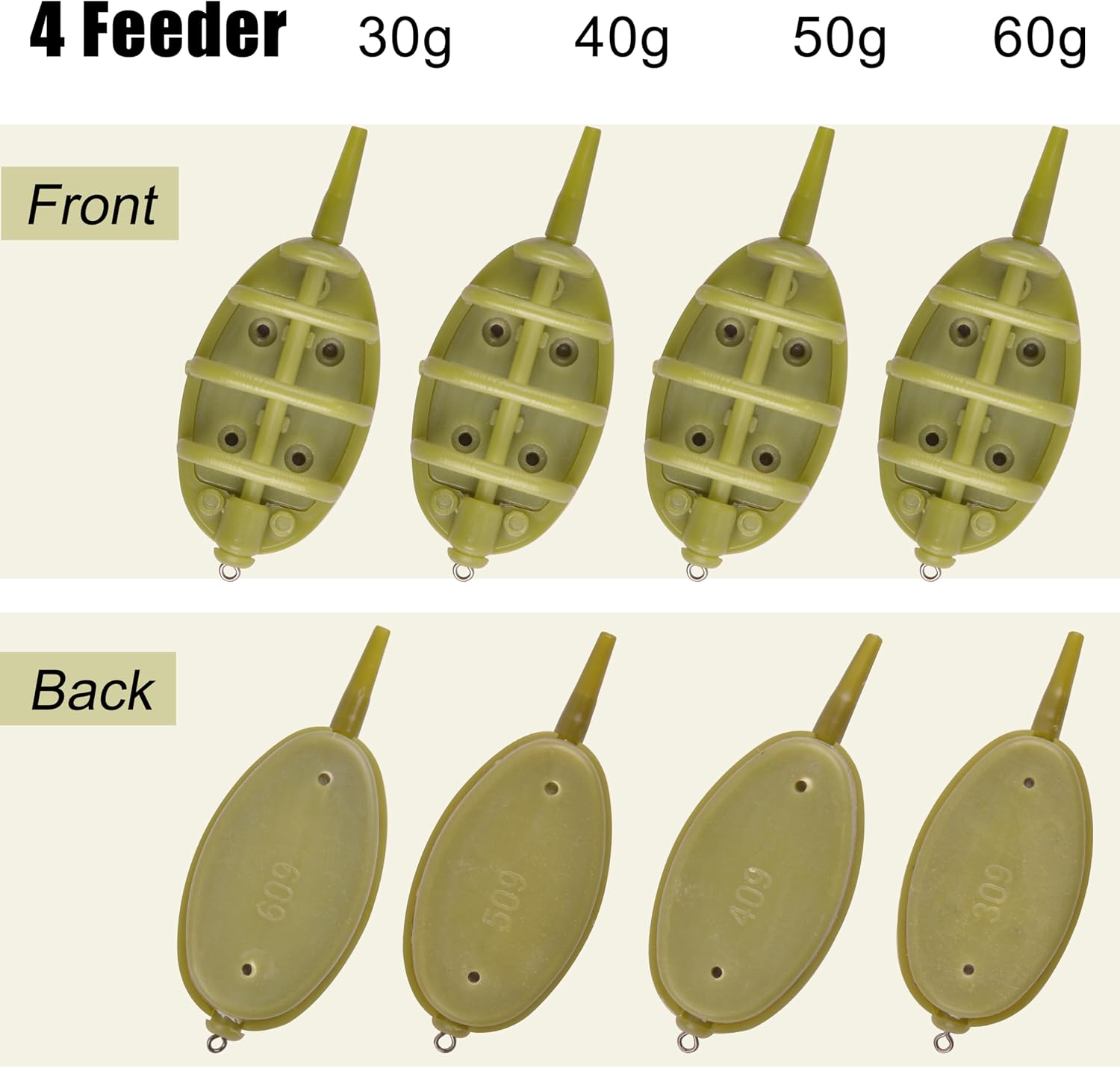 Carp Fishing Feeders Inline Method Feeders Set Carp Fishing Tackle Inline Method Feeders with Quick Release Moulds Holder Tool Carp Fishing Equipment Carp Accessories Tackle