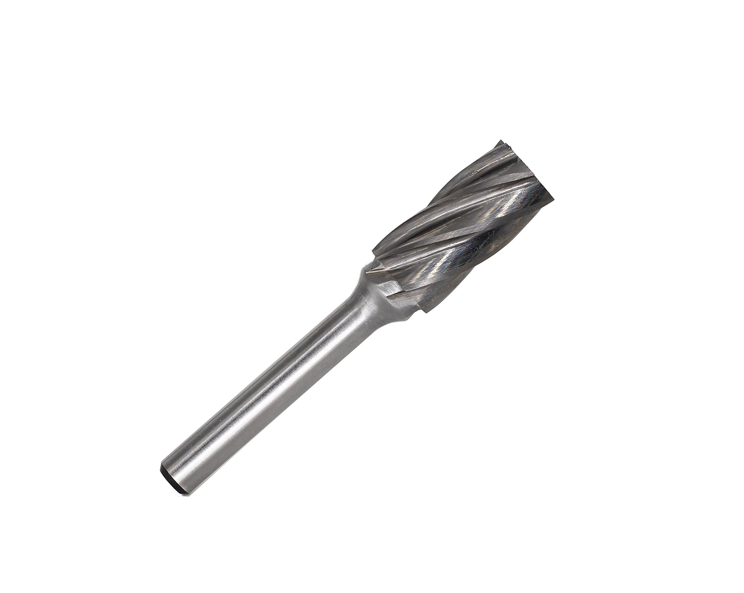 SA5-NF Aluminum Cut Tungsten Carbide Rotary Burr Bits File for Die Grinder,Cylindrical Shape with 1/4 inch Shank, 1/2 inch Head Diameter, 1 inch Flute length, Pack of 1 — Amazon image 2