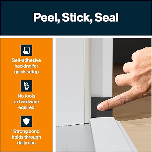 Miniatura 7 de KS Hardware Sellos de esquina de puerta  Cuña de alta calidad que protege contra los elementos  Las almohadillas autoadhesivas para tapones de tiro