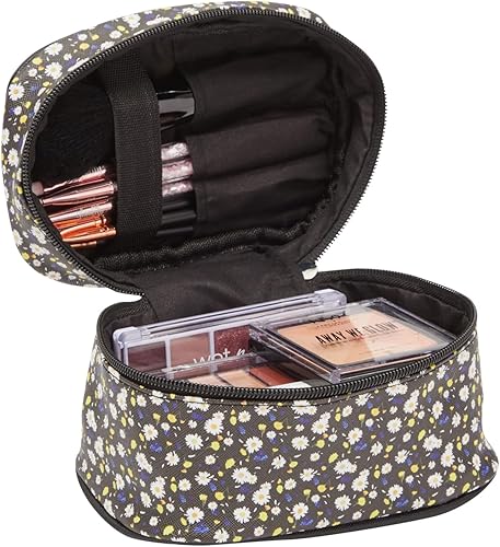 Miniatura 4 de Juego de bolsas de maquillaje con portador, bolsas de viaje para cosméticos (3 tamaños, 3 piezas), Floral