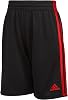 Shorts deportivos de malla con 3 rayas para niño adidas 1