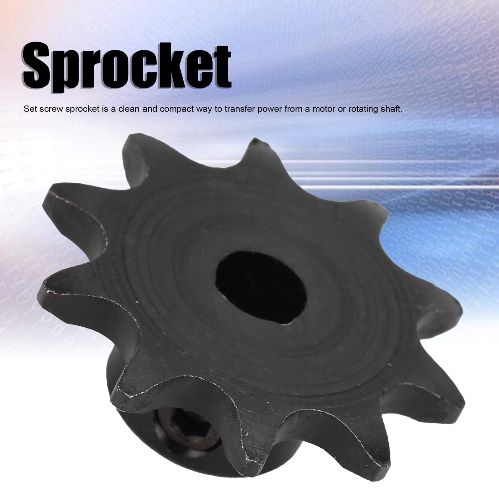 ANKROYU Master Chain Link, Cast Steel Sprocket, D Bore Sprocket, Wear Resistance 10 Tooth Set Screw Sprocket, Master Link Chain Replacement