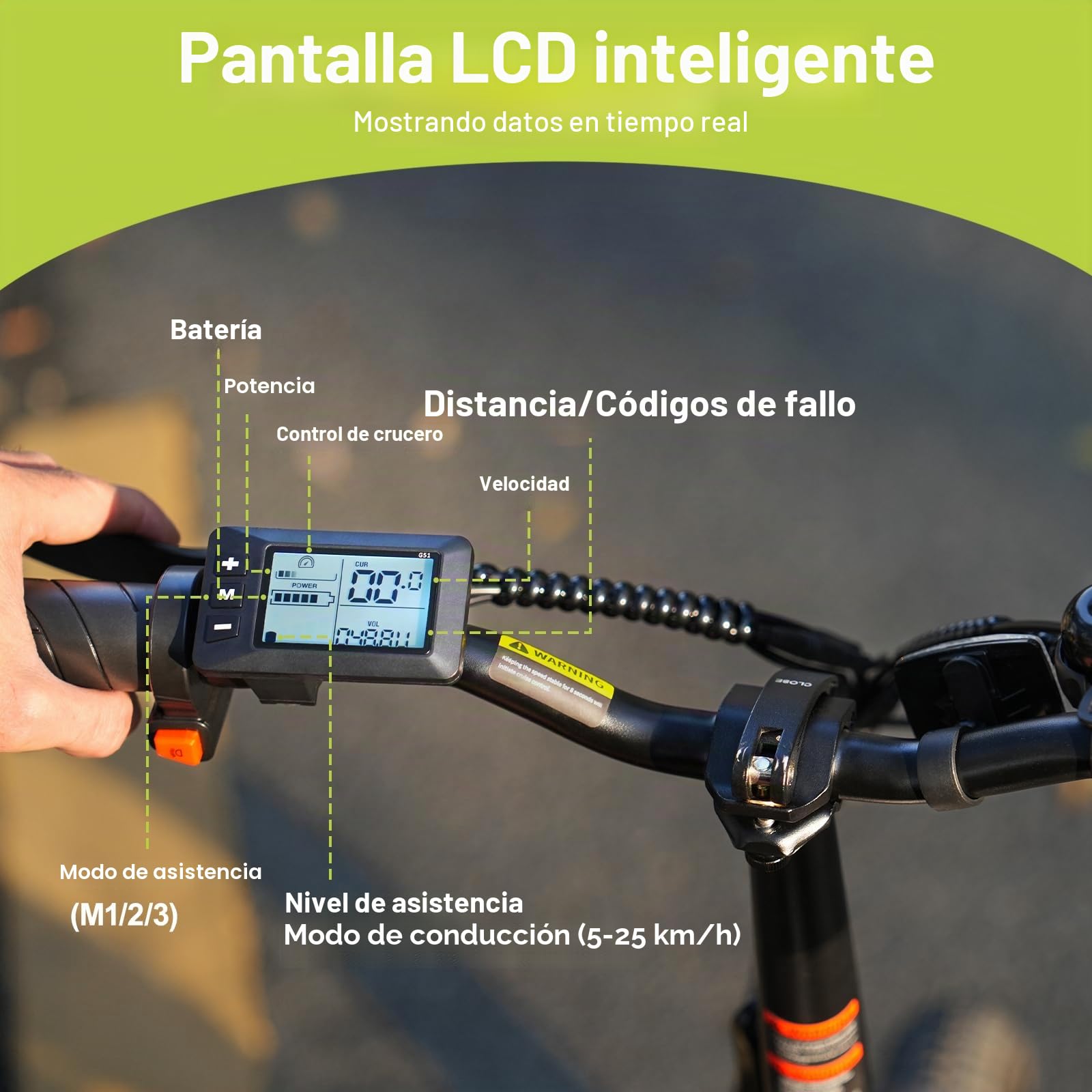 Bicicleta eléctrica plegable de 16 pulgadas para adultos, bicicleta eléctrica para hombre, mujer, bicicleta eléctrica urbana, batería 36 V 12,8 Ah, asistencia eléctrica hasta 25 km/h, frenos