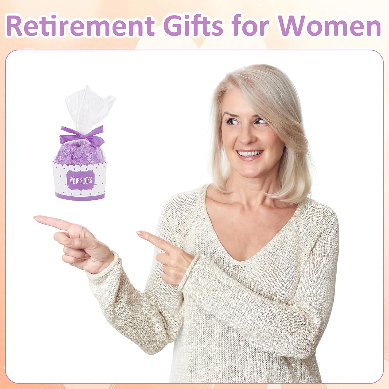 AMCAMI Fuzzy Socks- Funny Retirement Gifts, Cupcake Gift Box - Perfect for Retired Teachers, Moms (Women's Sizes 6-10) - Image 2