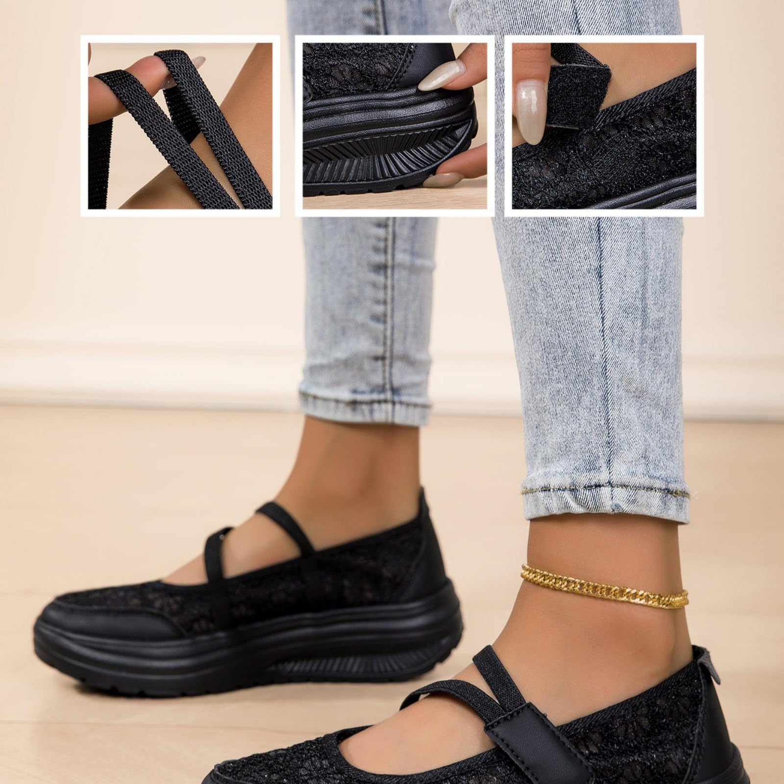 Zapatos tiroleses para mujer, estilo tirolesa, de encaje, con plataforma