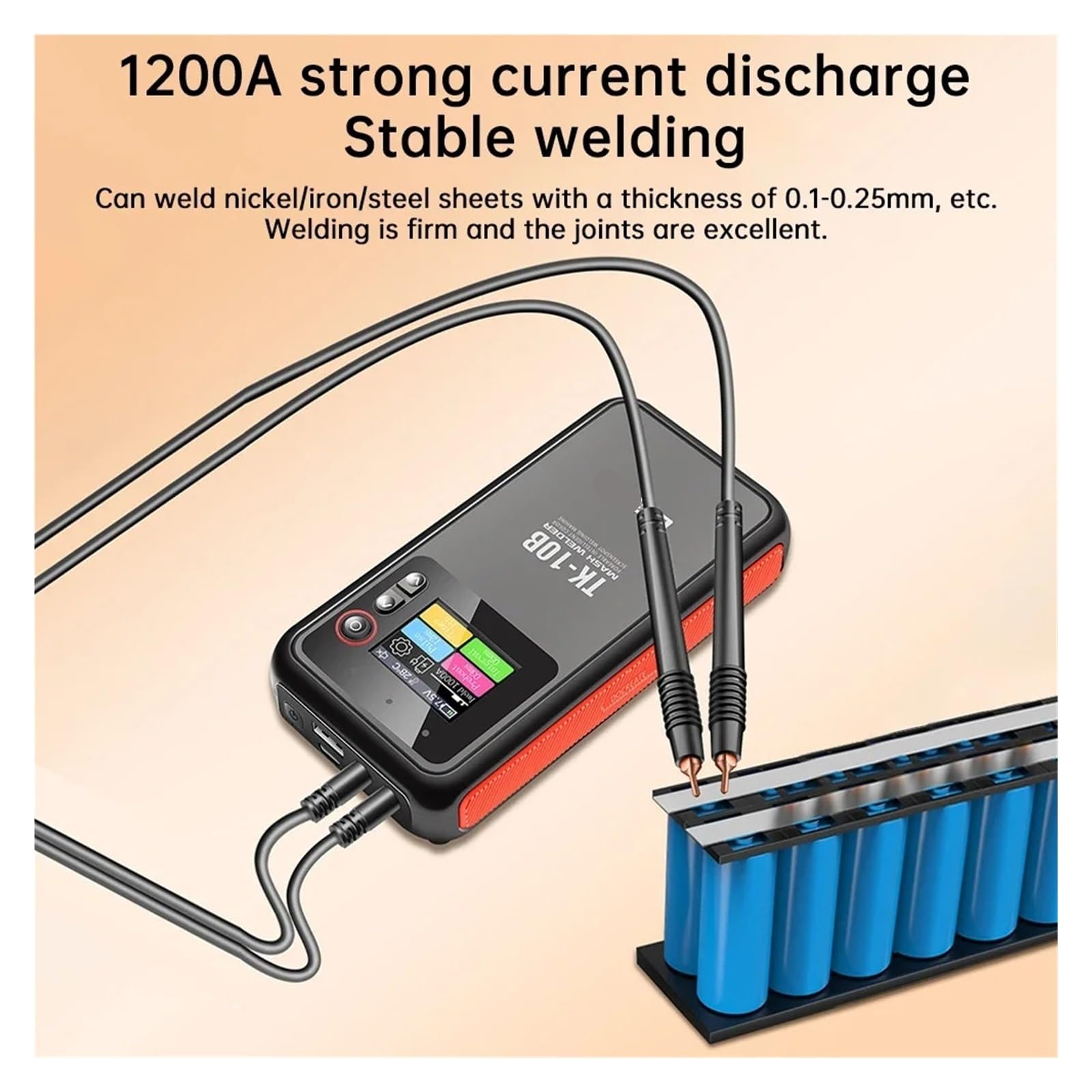 Poste de Soudure, Soudeuse par points numérique à double impulsion, outil portable 5000 mAh for batterie 18650 DIY