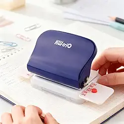 Máquina de encadernação de 6 furos para planejadores - perfuração manual para papel A4 B5 A5 com folha solta