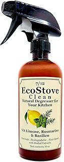 Herbal Scent Stove & Oven Cleaner – Plant-Based, Biodegradable Degreaser | Non-Toxic, Fume-Free, Non-Abrasive | Safe for Glass Cooktops, Stainless Steel & Enamel – 16 oz