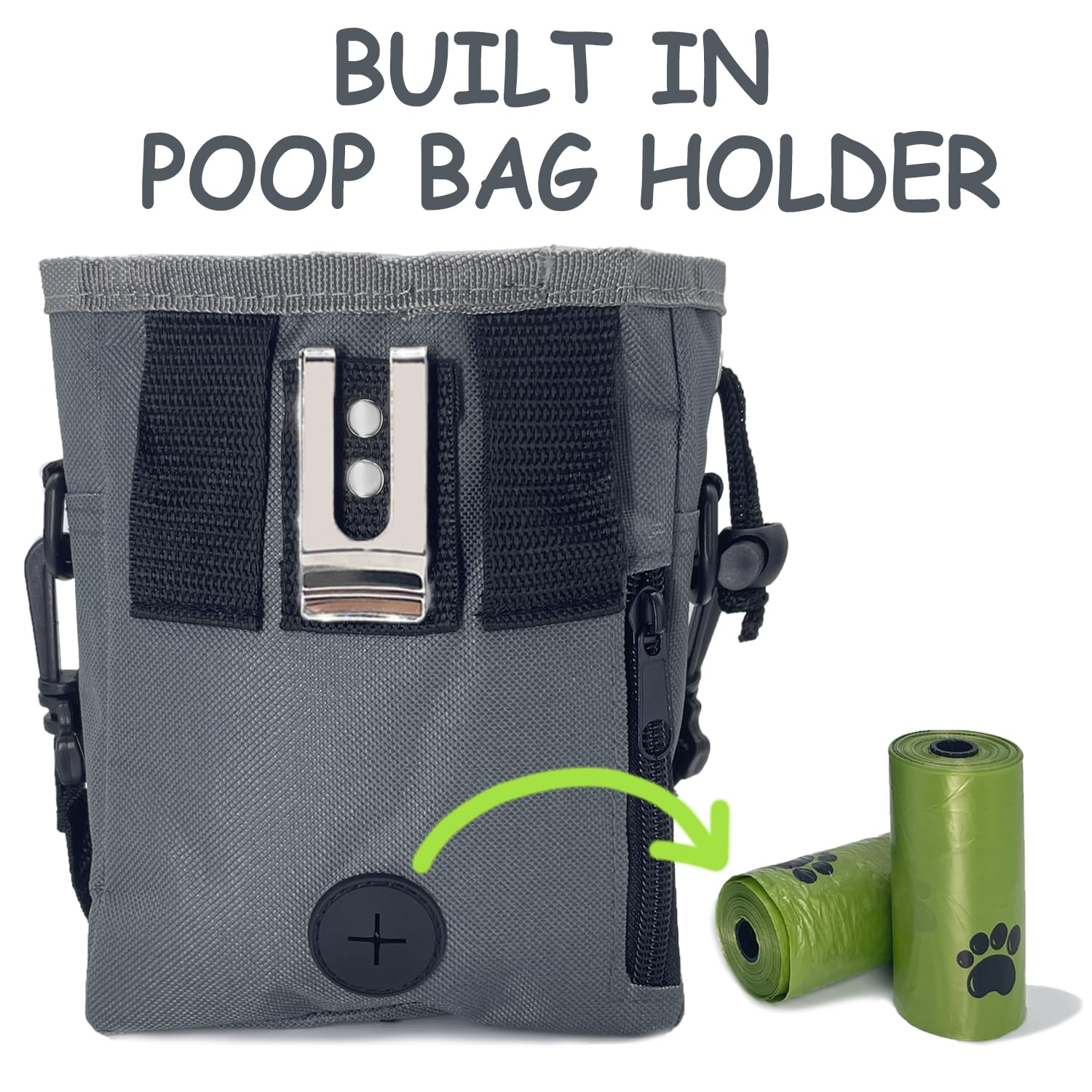 Borsa Addestramento Cani Multifunzionale - Porta Snack, Sacchetti E Carte, Colore Rosso - Foto 11