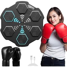 Wall Mounted Music Boxing Machine, Digital Screen And 8 Speed Adjustable Settings, Sensor Adjustment Buttons, Home Workout Equipment For Taekwondo, Sanda, And Wing Chun Training,Black