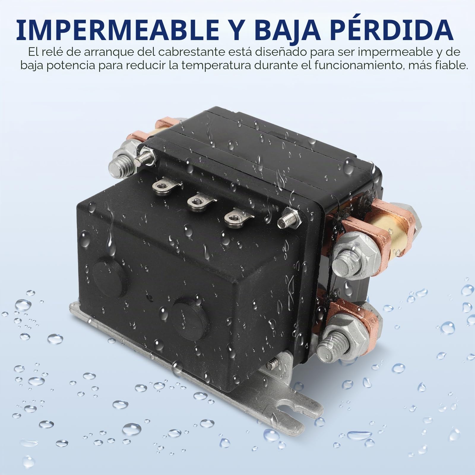 Relé De Cabrestante De 12V 600A, Contactor De Relé De Solenoide De Cabrestante Relé De Cabrestante De Arranque Rápido Para Cabrestante De Industria De Vehículos ATV UTV De 15000lb