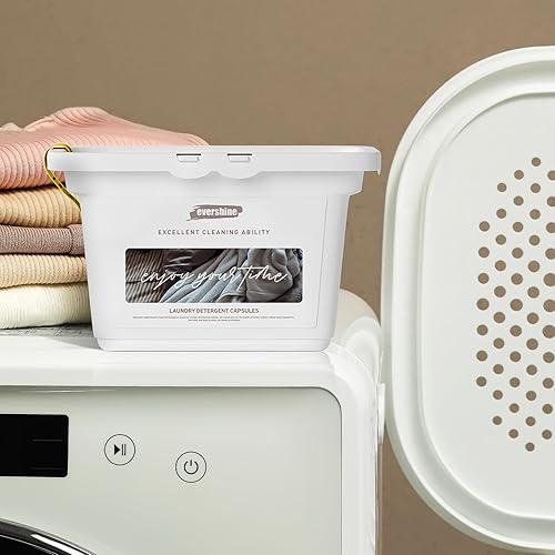 Miniatura 3 de Evershine Cápsulas de detergente para ropa, a base de plantas, hipoalergénicas, ultra concentradas, antimanchas, aroma fresco (40 unidades