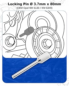 RUIZHI Timing Belt Locking Tool Kit for Opel/Vauxhall 1.9 | 2.0 CDTi Engines | Fiat Group 1.9JTD 8/16V & 2.4 JTD 10/20V Diesel Engines (Compatible with Alfa Romeo|Fiat|Lancia)