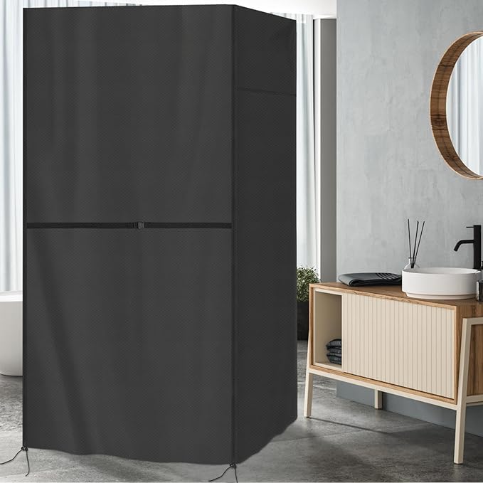Funda para Sauna Unipersonal, Impermeable, Pesada, Portátil, Negra miniatura 2