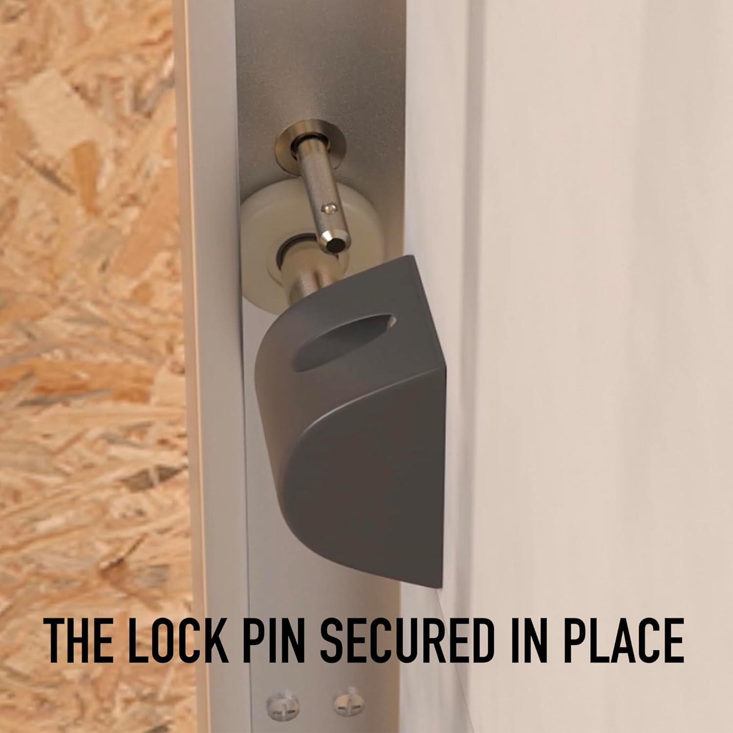 Lock Pin Anti-Theft Security Lock for Protecting Box Truck Overhead Roll Up Doors (with Installation Kit)