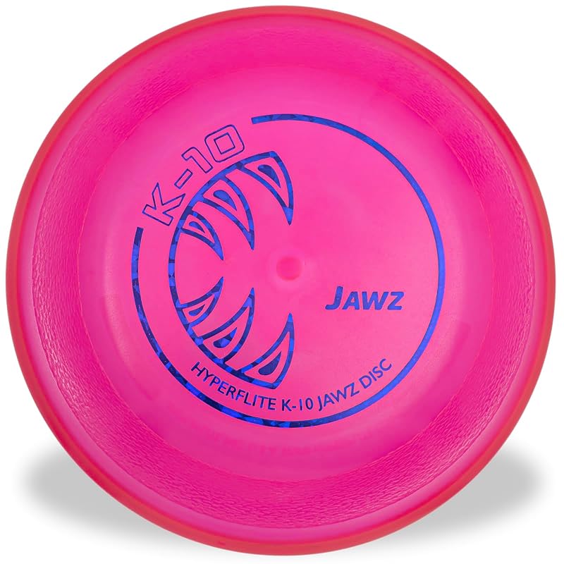 Disco voador para cães Hyperflite K-10 Jawz resistente a perfurações, Pink, 22,23 cm