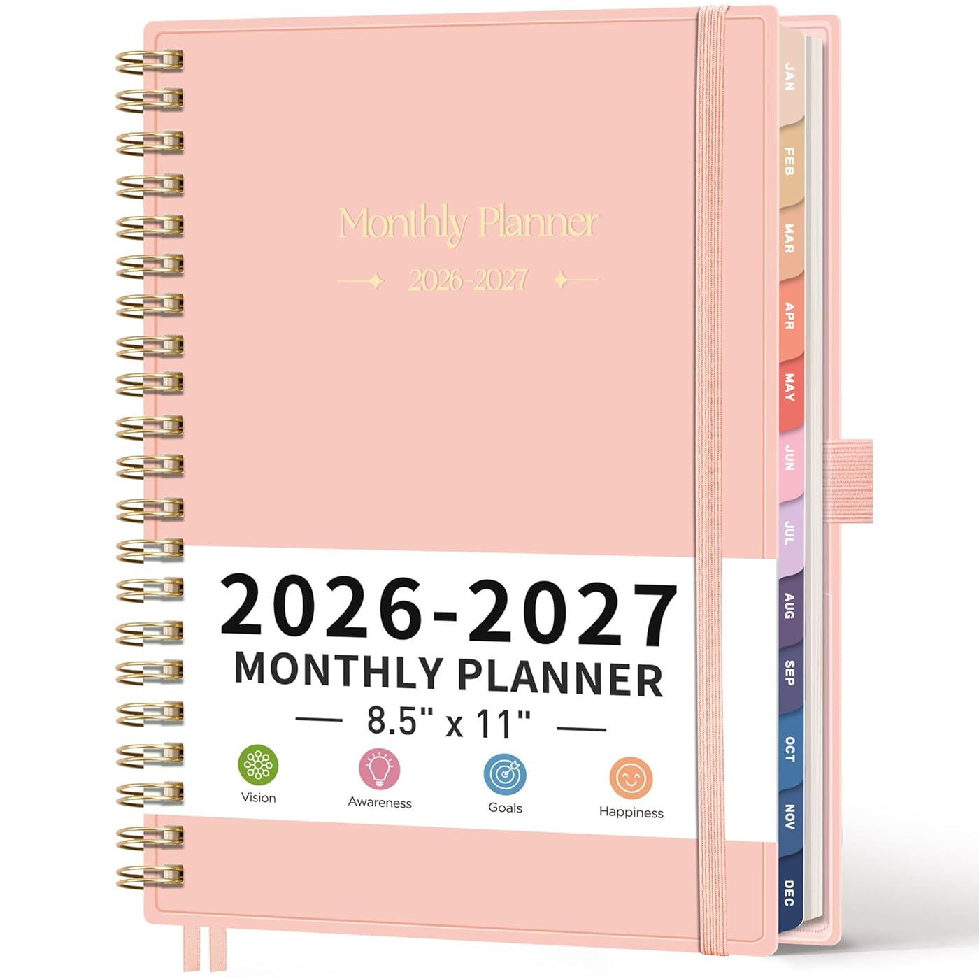 RETTACY Planner 2025-2026, Monthly Planner, Jan 2025 - Dec 2026, 8.5 - View #4