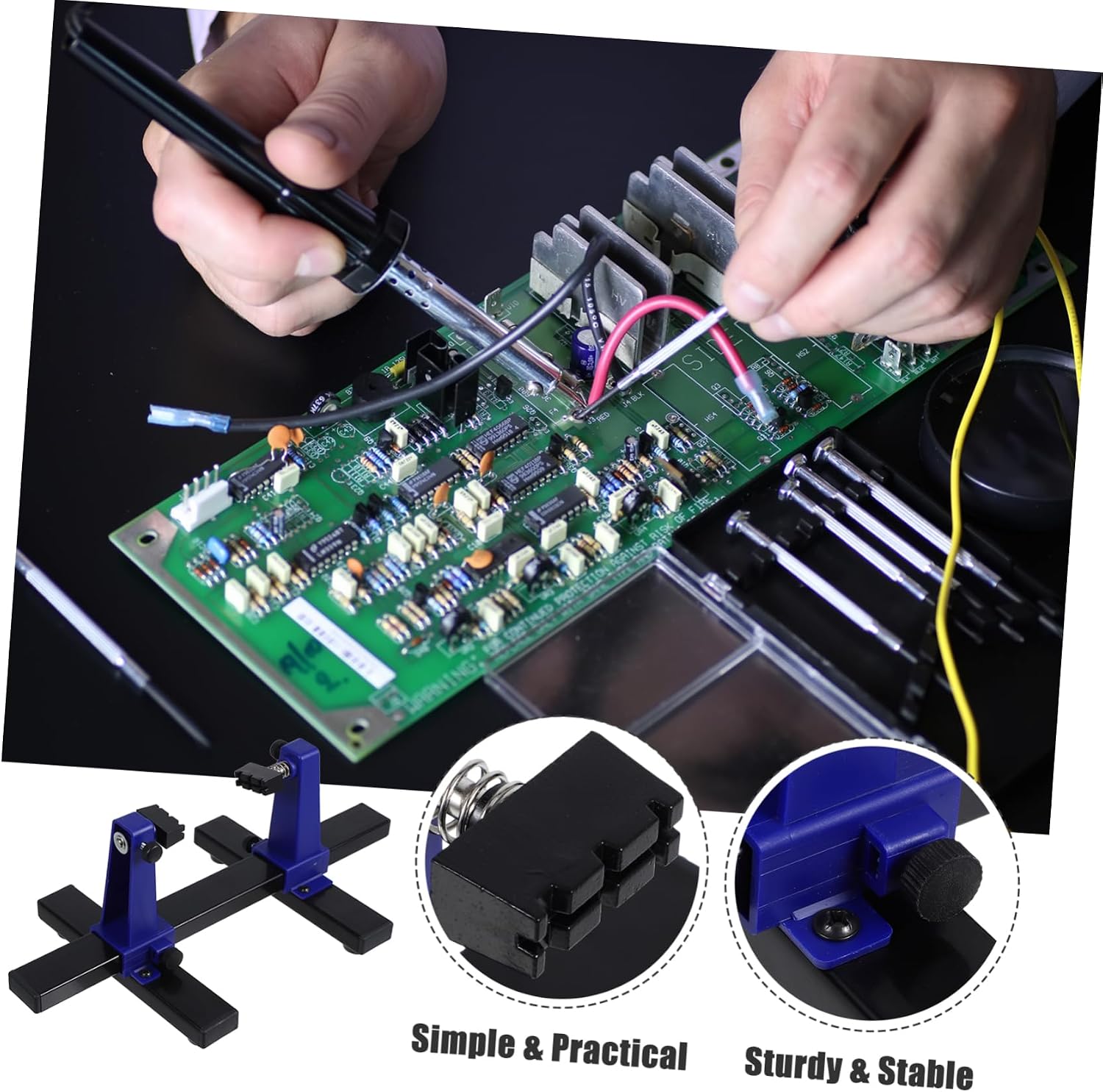 Adjustable Pcb Circuit Board Holder Soldering Accessory Multifunctional Clamp Fixture