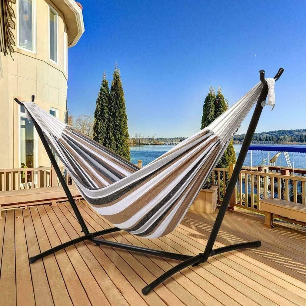 Camp Portable Hammock Chair Compact Hanging Chair Swing Supplies Outdoor Camping Travel Beach and Indoor Use Strong