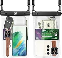 Vista 1 de Funda impermeable doble espacio para Samsung Galaxy S25 S24 S23 S22 S21 S20 FE A03S A13 A14 Note 20 Ultra Note 10 Plus, bolsa seca grande de 8.5