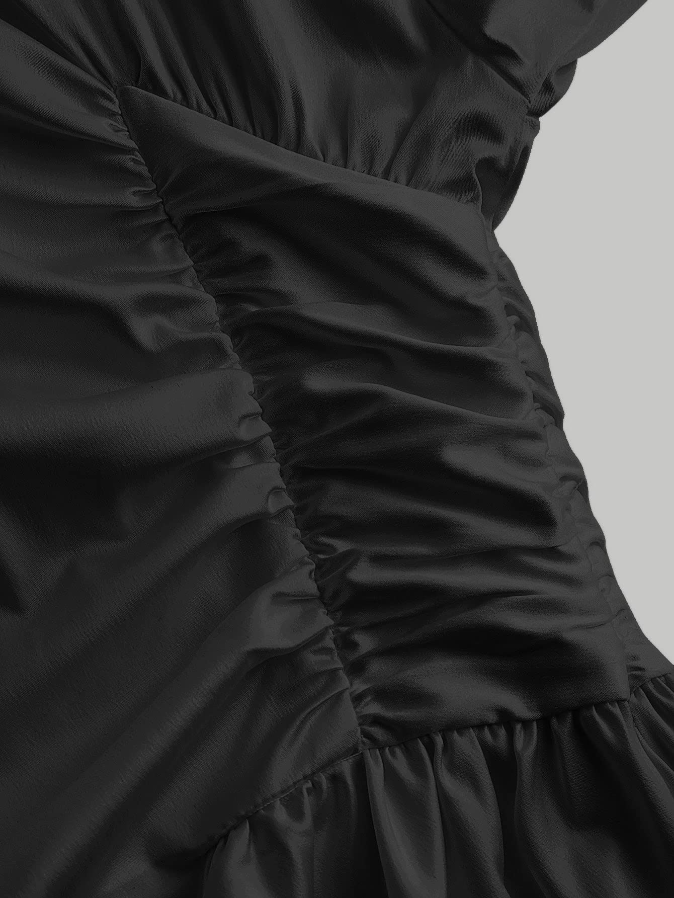drop shoulder ruched shirt dress with necktie Amazon.com: Dresses for Women