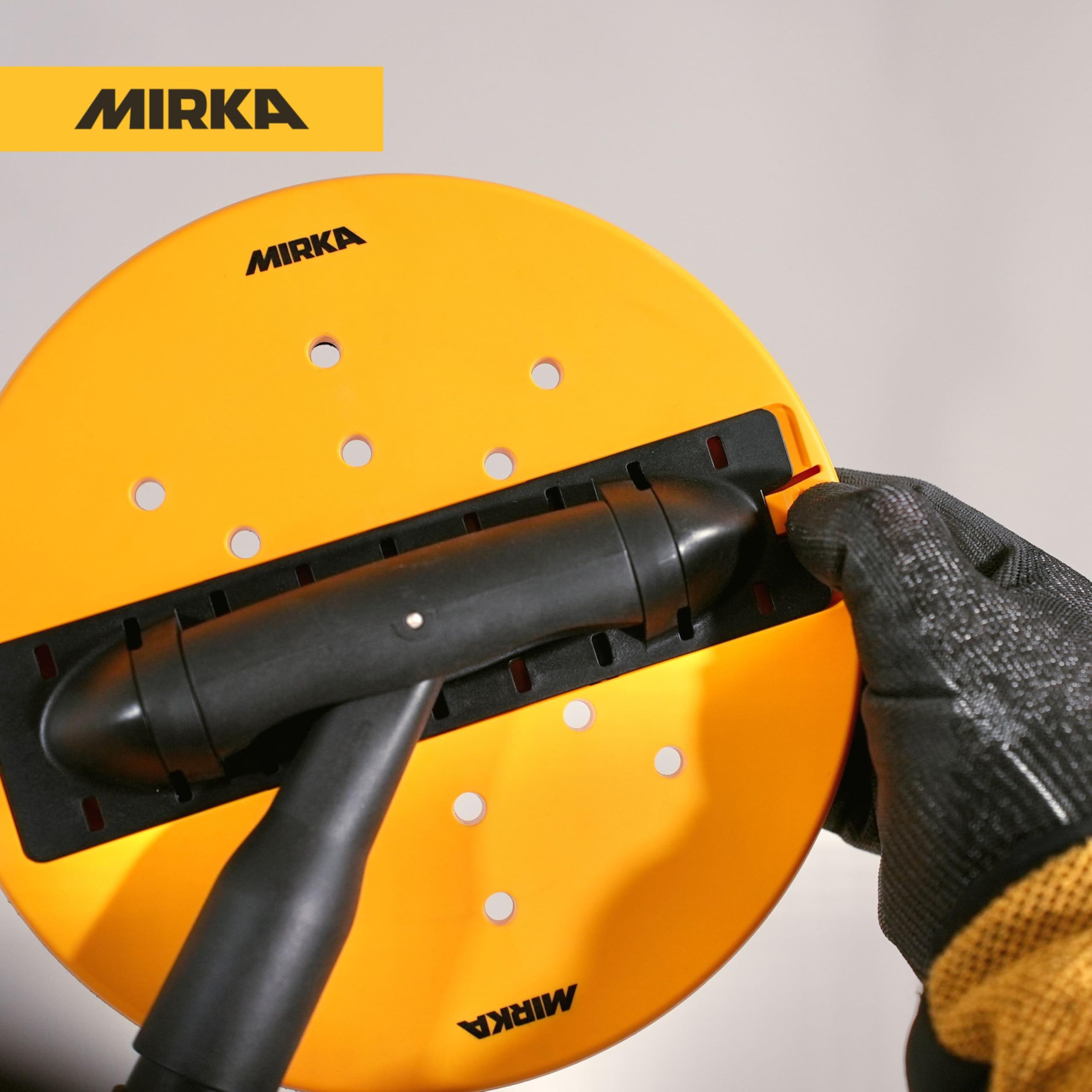 Mirka Testa di levigatura stabilizzata per levigatrice ad asta DecoSander/Flessibilità di 180° / Per la finitura liscia di pareti e soffitti, cartongesso, lavori di dettaglio / 8393000011