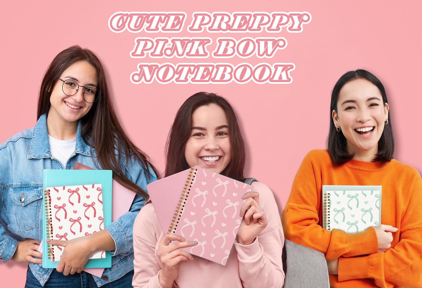 QUICQOD 711 notebook pinkbow-notebook
