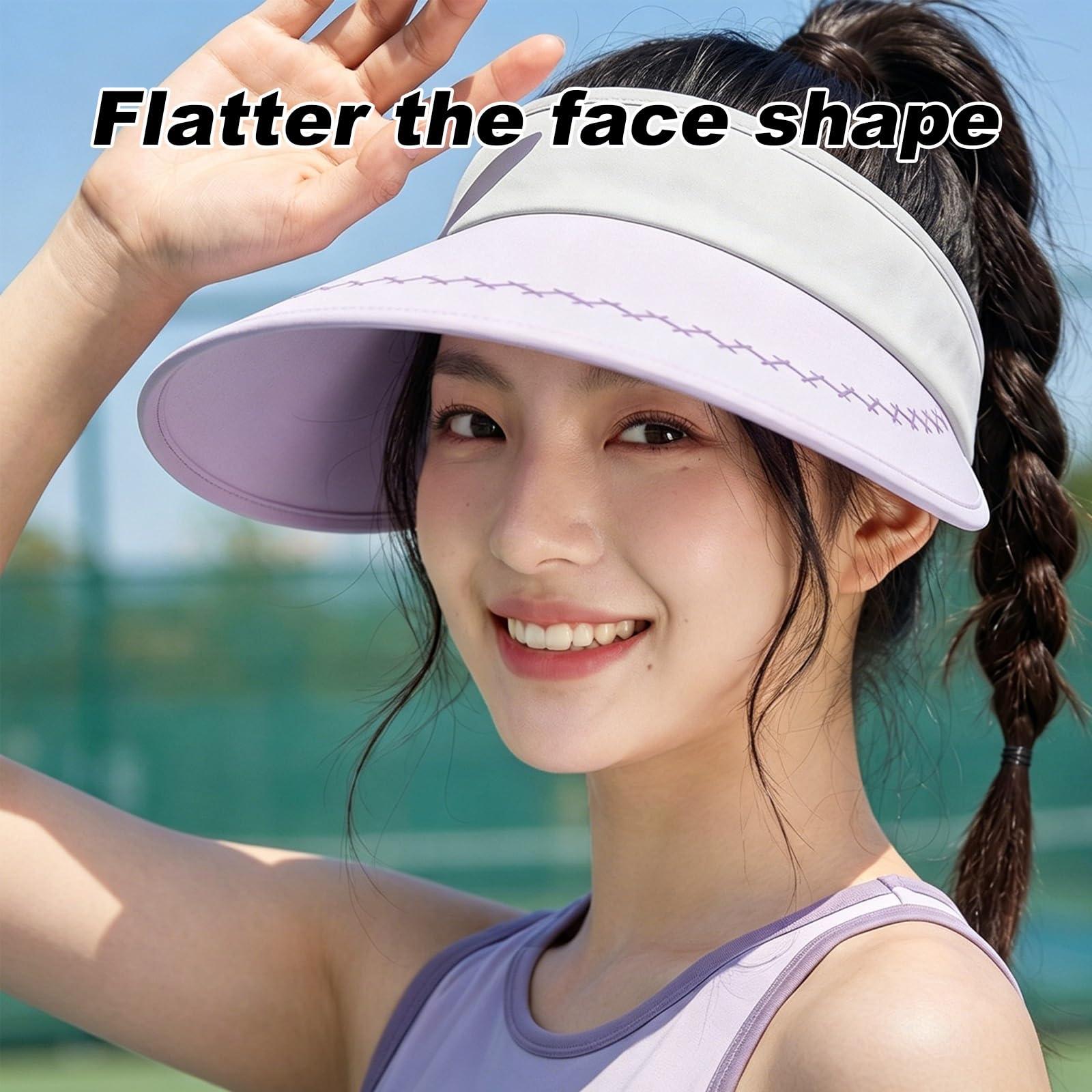 Visera de Tenis Ligera y Transpirable, Visera for Deportes de Verano y Golf, Tamaño Ajustable