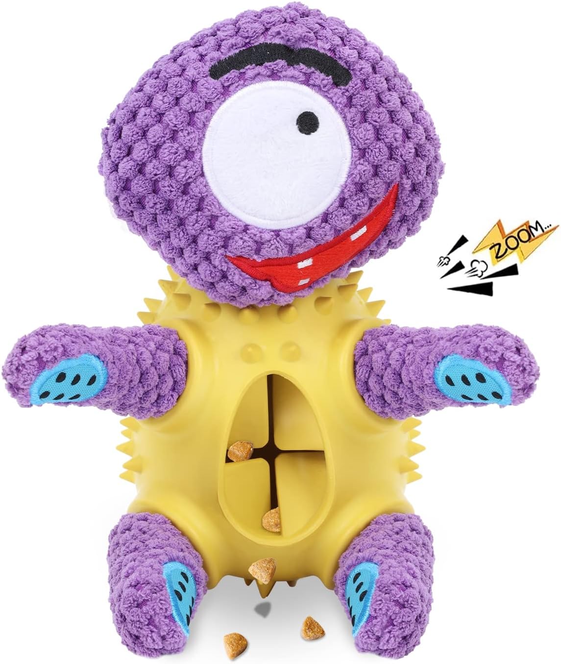 MARATADog Squeaky Toys, Dog Chew Toys for Aggressive Chewers, Durable Dog Puzzle Toys with Treat Dispensing Ball for Medium Small Breed, Natural Rubber Interactive Dog Toys for Reducing Boredom