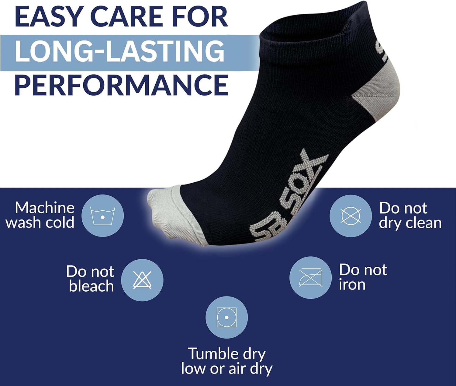 SB SOX - 4 Pairs Compression Ankle Socks, Size X-Large (Black/Gray + Solid Black)
