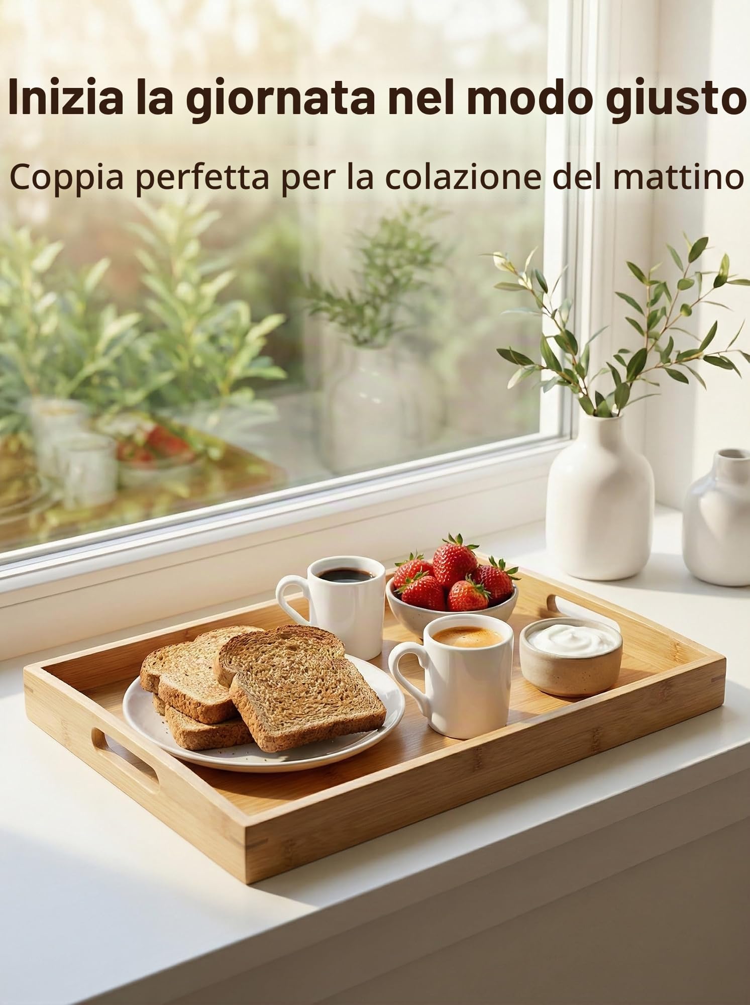 Tazza da Espresso in Ceramica Bianca Pura (60 ml/2 oz), set di due