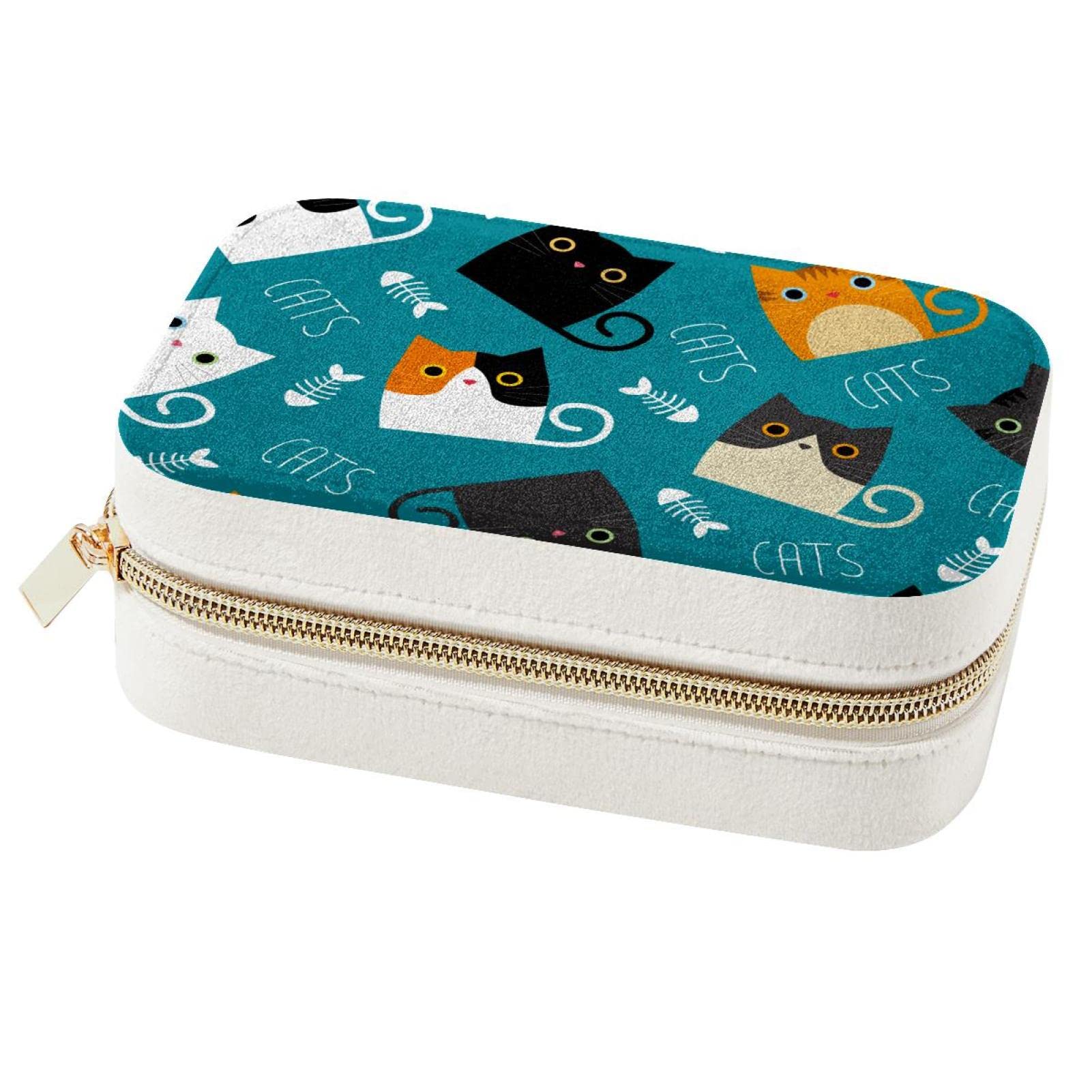 Boîte à bijoux de voyage chat idéale en déplacement