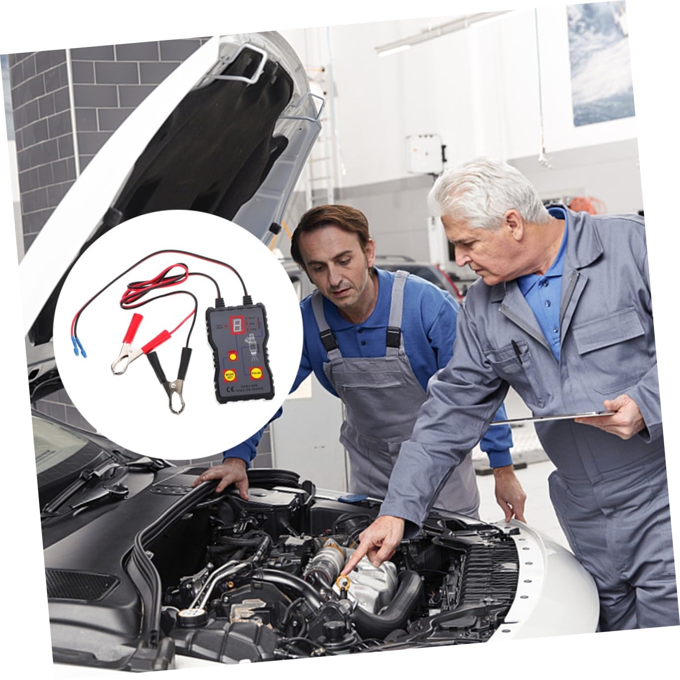 ERINGOGO Tester Iniettori Auto 12v Leggero Portatile per Diagnosi Precisa