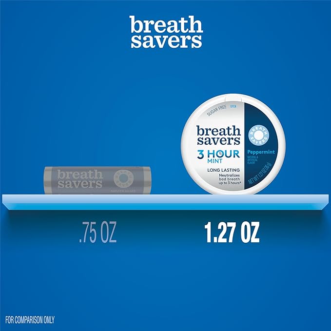 BREATH SAVERS Caramelo Menta Sin Azúcar 1.27 oz (8 Unidades) miniatura 4