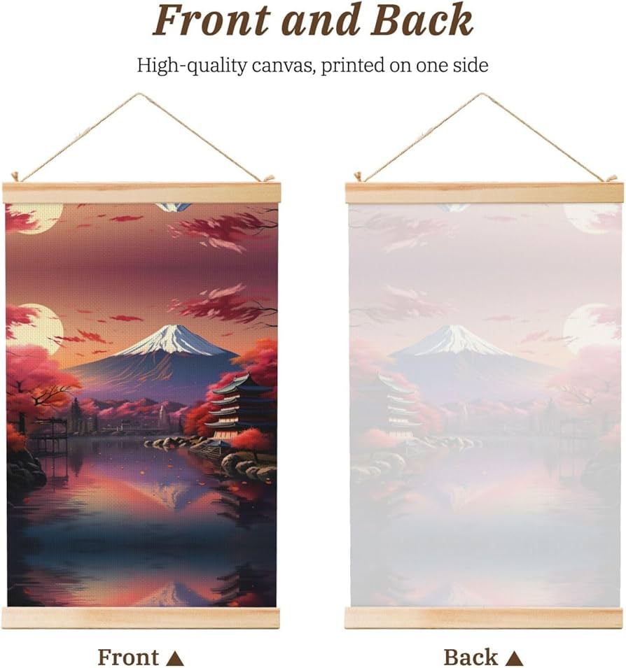 Amazon.com - NOUZU Japan Mount Fuji Landscape Print Poster Hanger