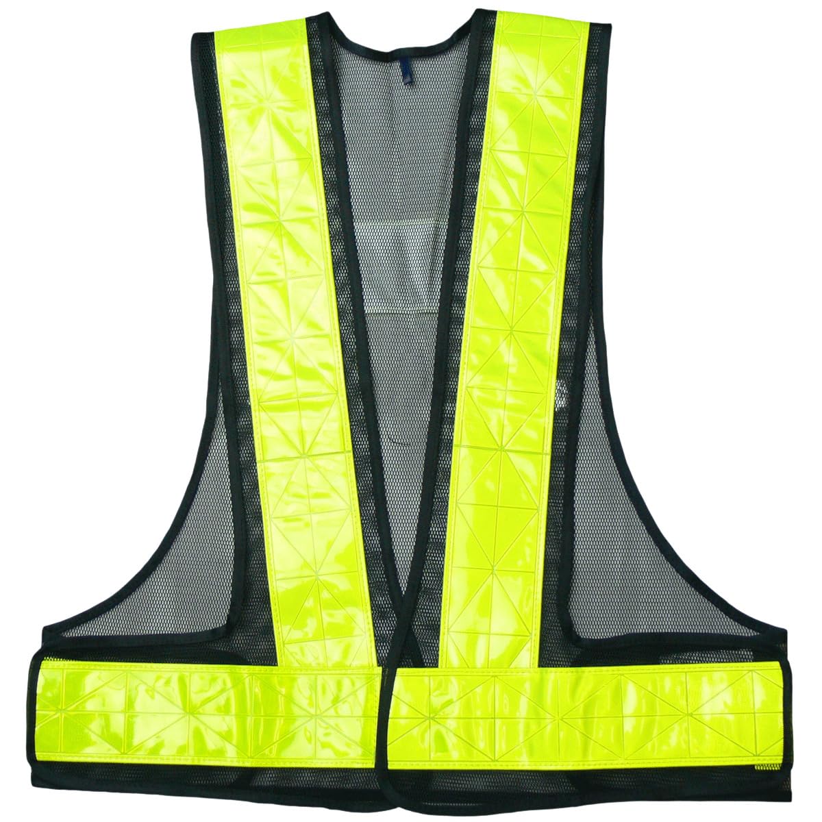 Amazon | 安全ベスト 70mm幅 紺×黄 フリーサイズ ＃711 | 安全ベスト