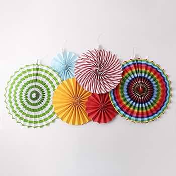 オリジナルパーティペーパーファン×10/ウェディング等 楽天市場】ペーパーファン 6本入り 定番カラー10種類 バースデー