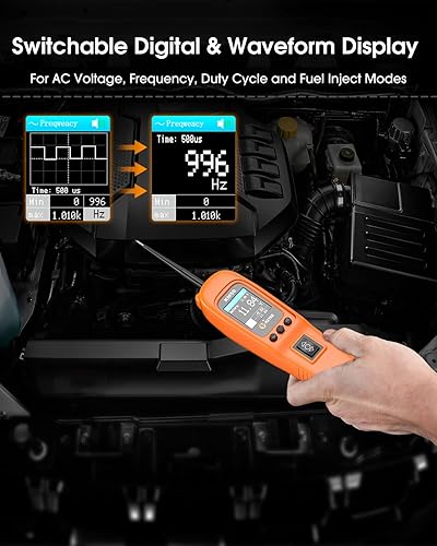 Vista 4 de KZYEE KM50 (actualización de KM10) Kit de sonda de circuito de potencia - Probador de circuito automotriz de 12V/24V Sonda de corriente con voltaje