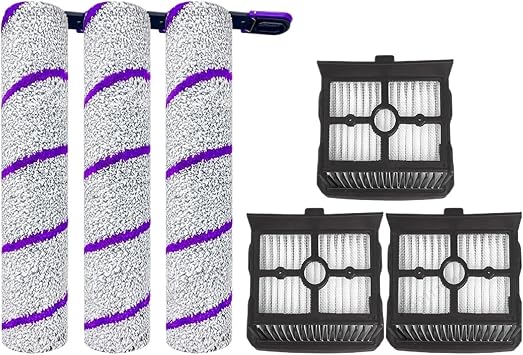 Compatible for Rowenta, X-Clean 10,Compatible for Narwal, S20 Pro, Replace Vacuum Mop Roller Brush Hepa Filters Parts Replacement AccessoriesSet 6