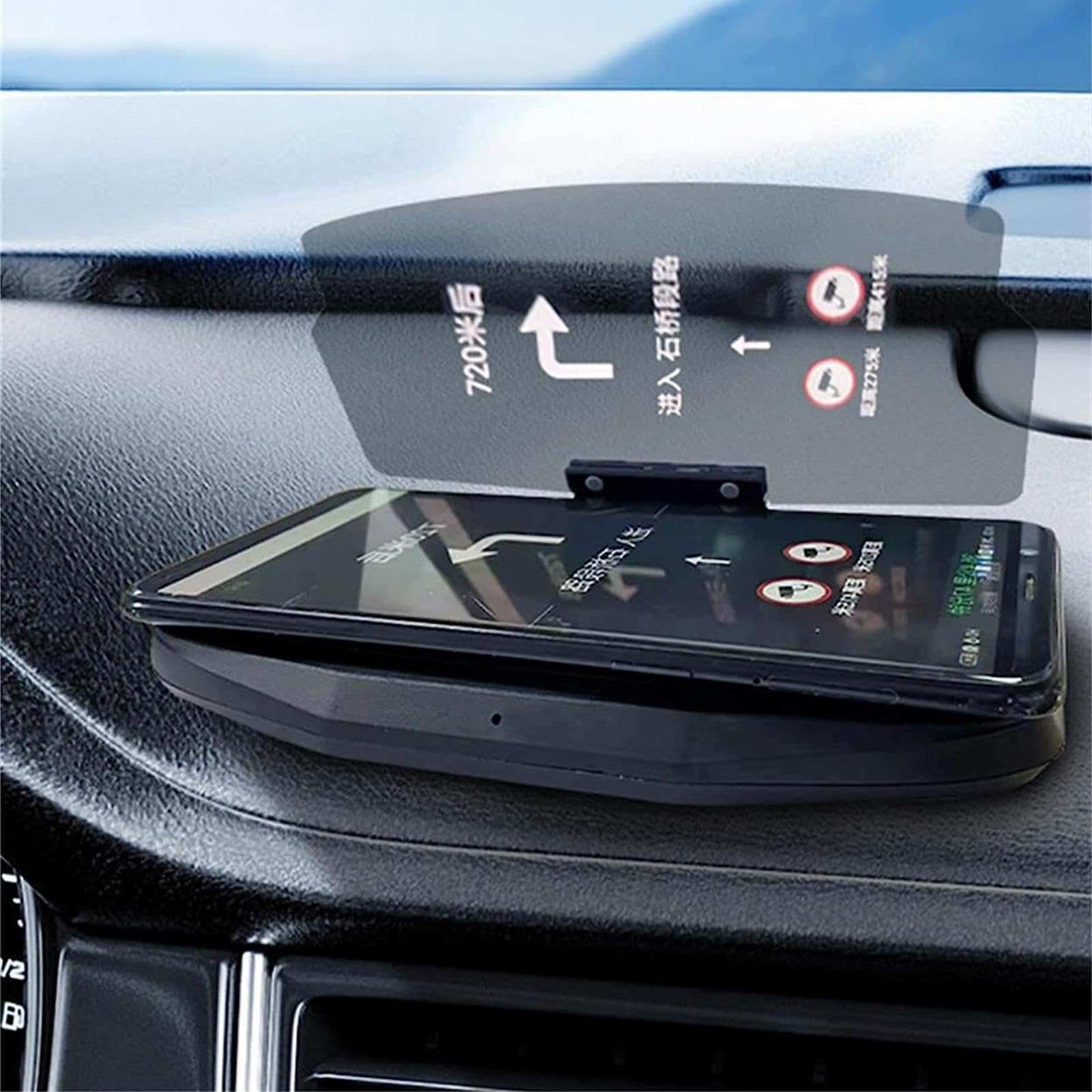 Écran HUD De Voiture – Projecteur De Pare-brise De 7,87 Pouces | Affichage Tête Haute ABS De 20 Cm - Dispositif De Projection De Pare-brise, Écran De Tableau De Bord Portable Alimenté Par USB Indiquan