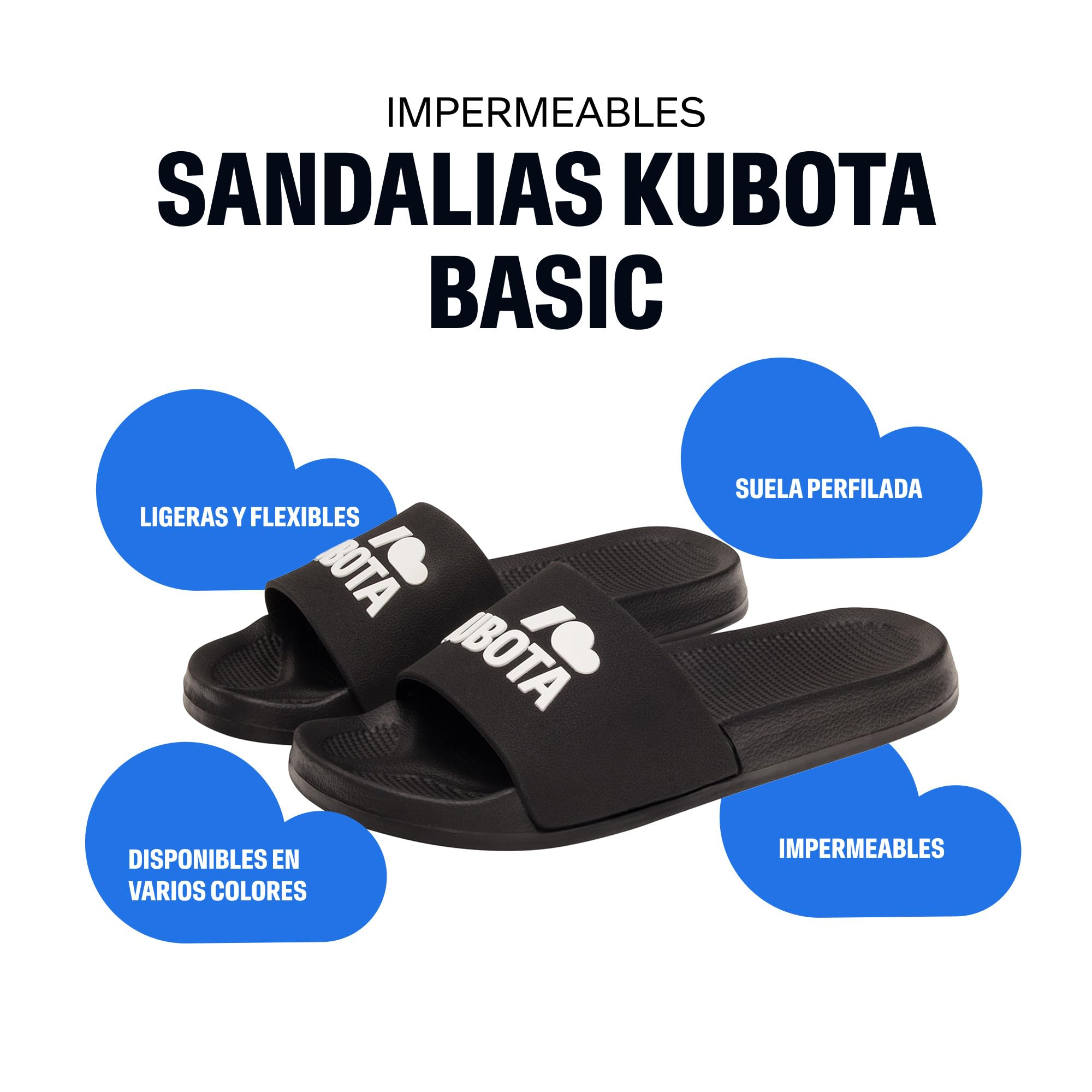 Kubota Chanclas con Cierre de Correa Mujer – Chanclas de Casa – Zapatillas de Playa – Chanclas Ajustables – Chanclas de Espuma