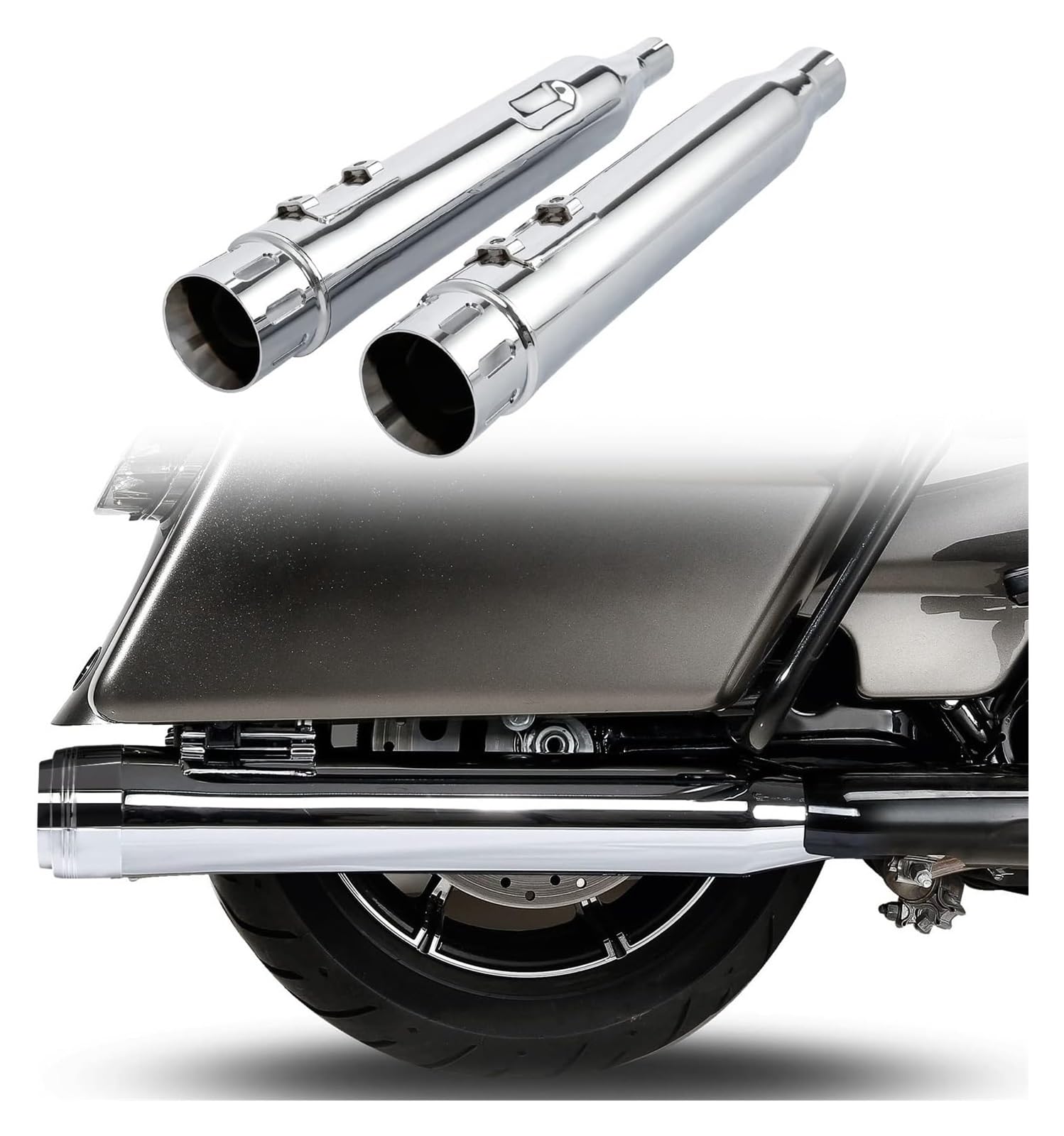 ハーレー ツーリング バンス&ハインズ、エキパイ マフラー flhrxs
