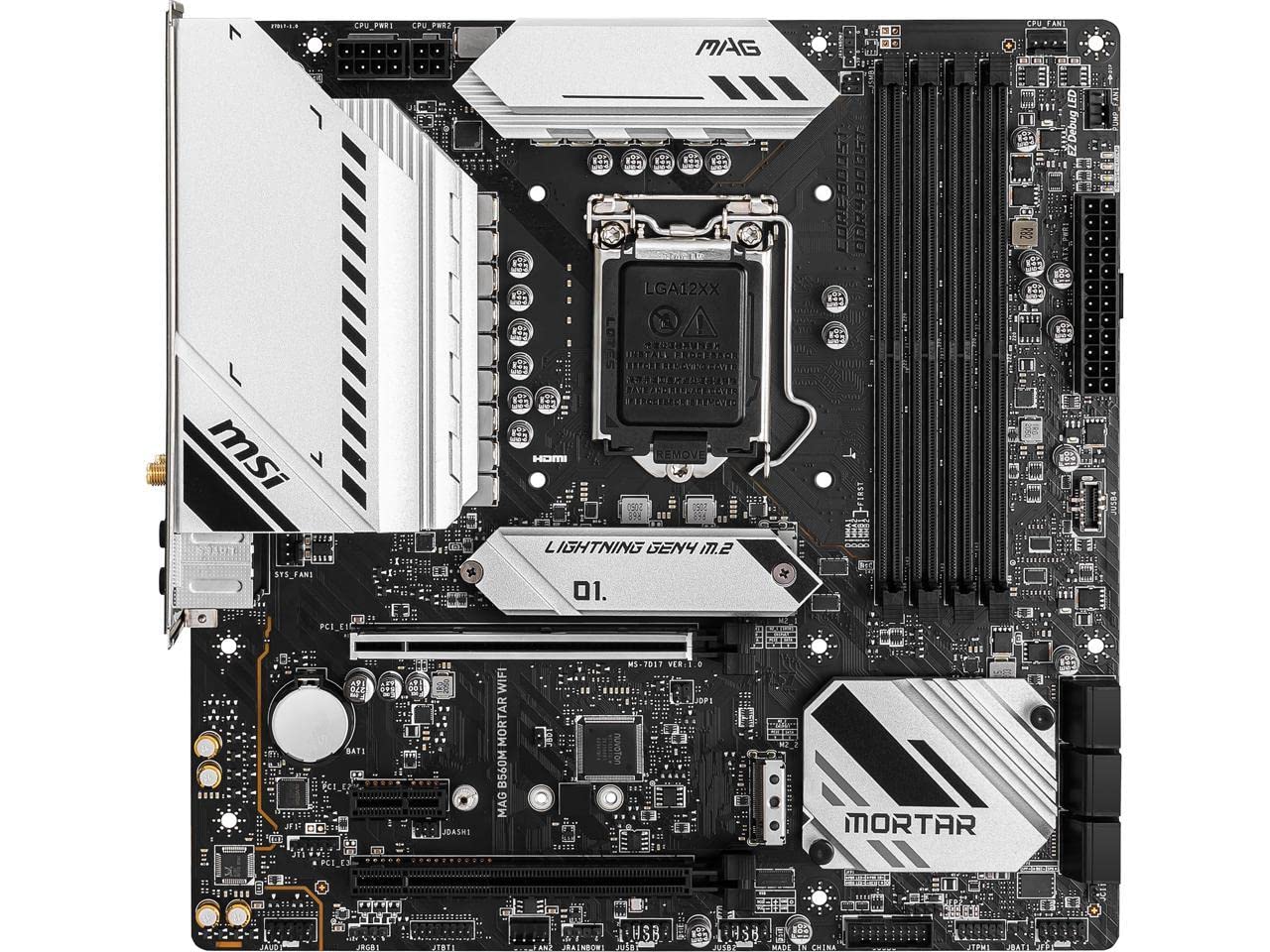 Amazon | MSI MAG B560M Mortar WiFi Gaming Motherboard (mATX, 11th