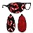 eZAKKA Eye Patches for Adults, Eye Patch for Glasses, Silk Medical Eyepatch for Lazy Eye Patches for Women Amblyopia Strabismus and After Surgery (Red Lips + Claret)