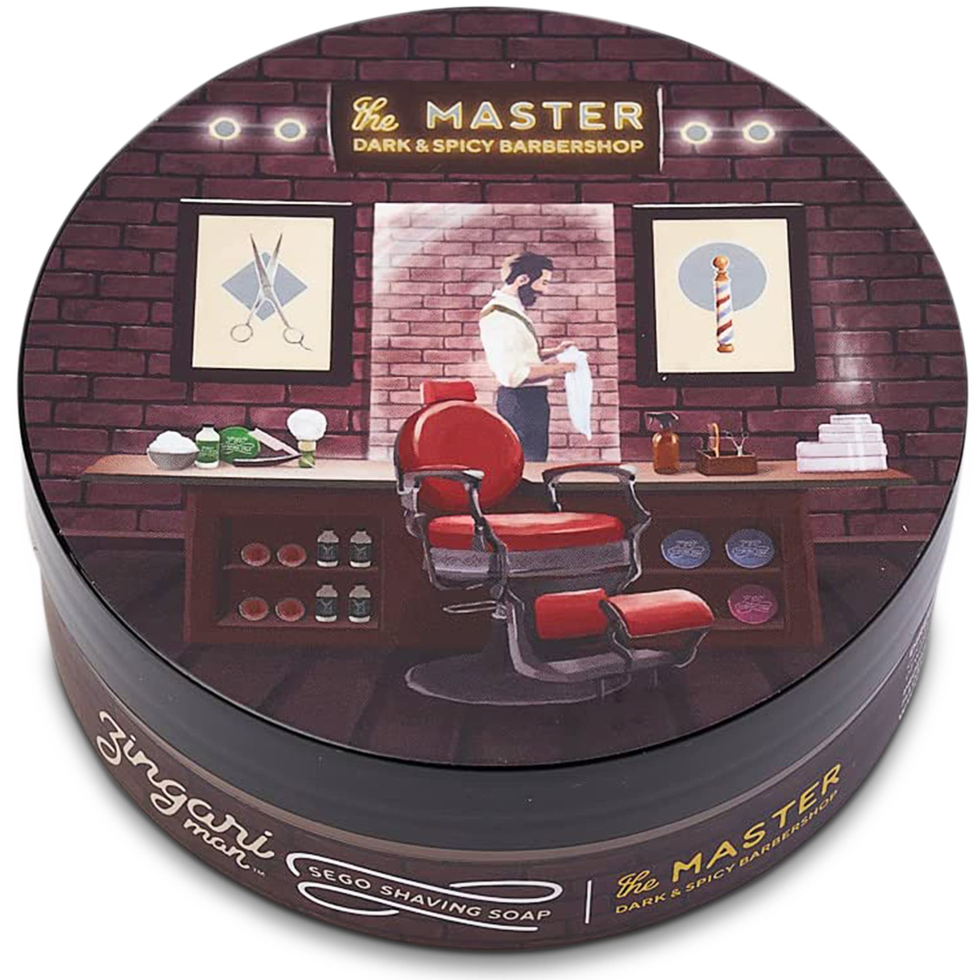 The Master Shave Soap - Smooth Glide Grooming Product for Men - Foam Reduces Razor Bumps, Ingrown Hair and Irritation - 5oz Jar