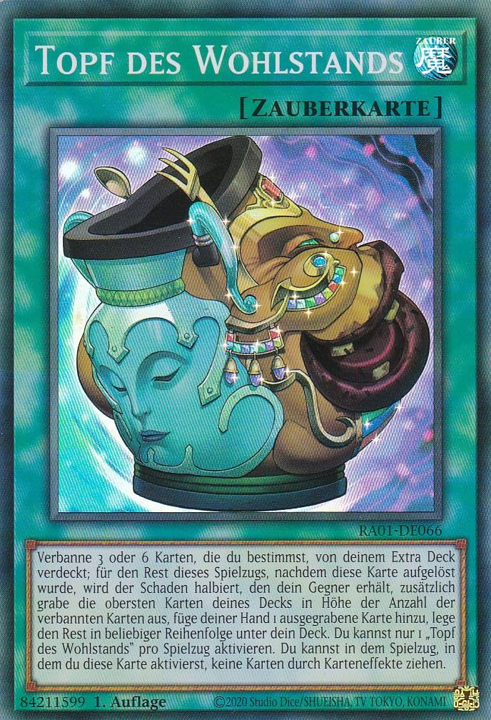 Yu-Gi-Oh! Karte „Ägyptischer Gott Schleim“ – RA01-EN029, Super Rare, 1. Auflage