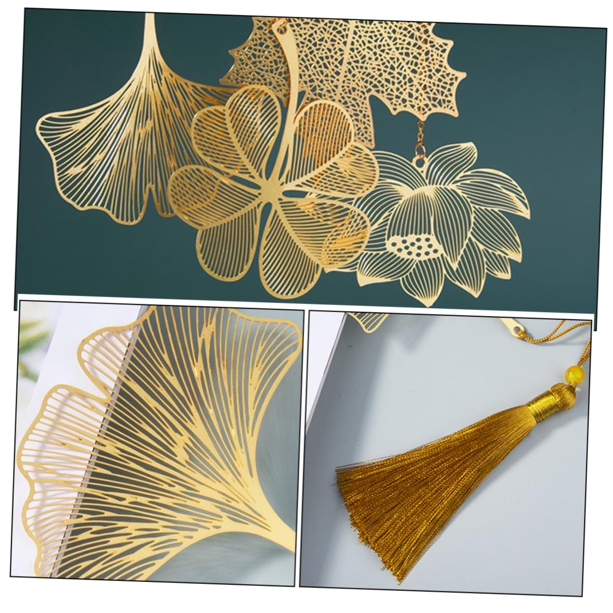Tofficu 12pezzi Segnalibri Creativi e Divertenti Design Vintage Per Dei Segnalibri e Ginkgo Per Lettori e Insegnanti