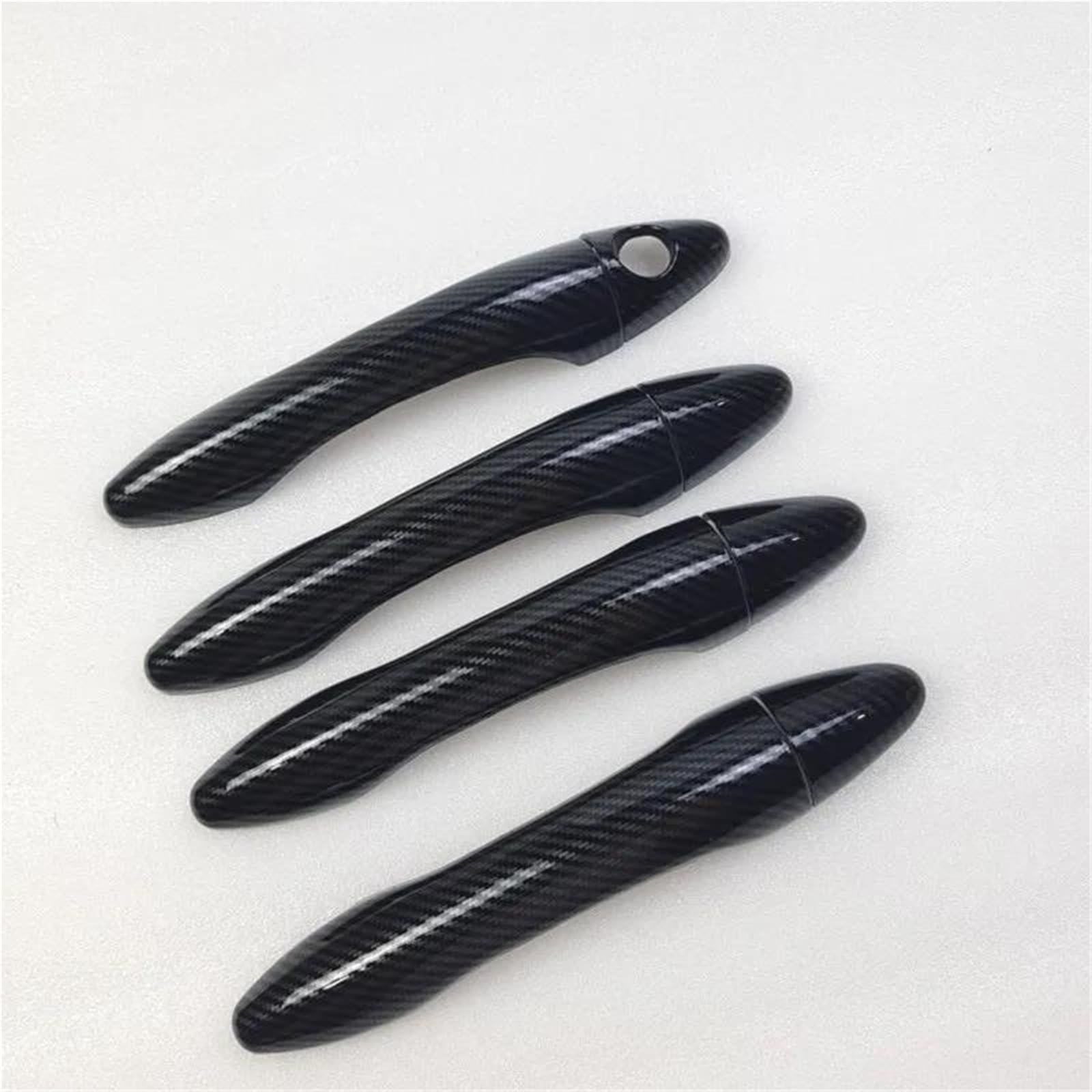 YUEYZHK Carbon Fiber Chrome Car Door Handle Cover Trim Sticker Styling for Kia for Optima K5 TF MK3 2011 2012 2013 2014 2015(Style 1)