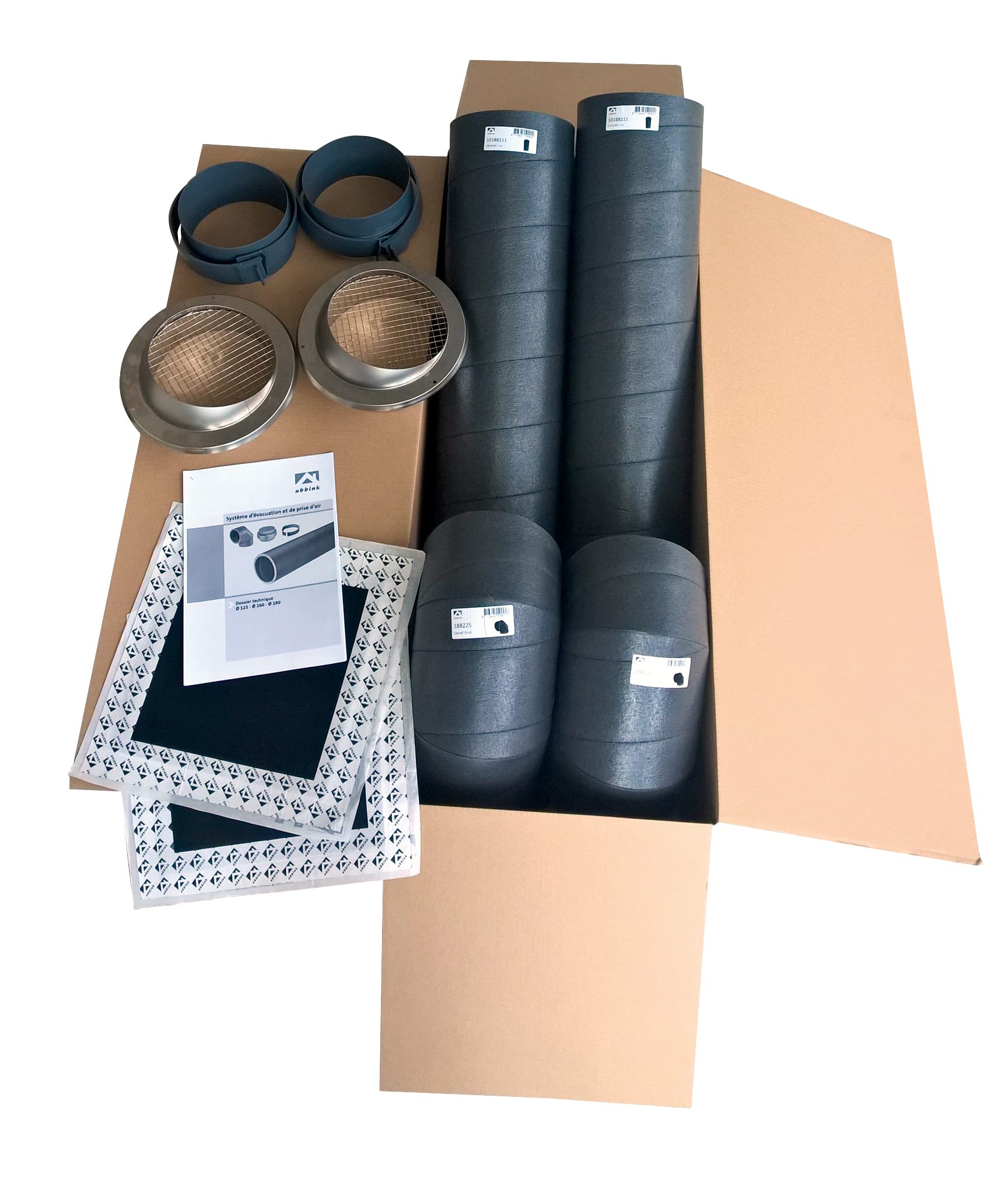 Kit d'évacuation pour chauffe eau thermodynamique Aerfoam CET D160mm UBBINK – 188850
